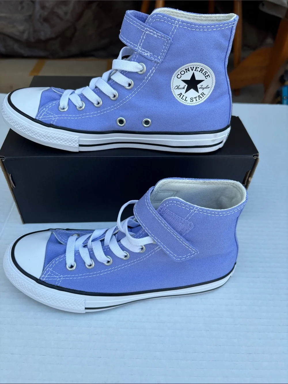 Converse Kids High-Top Canvas Sneakers in Lavender Purple